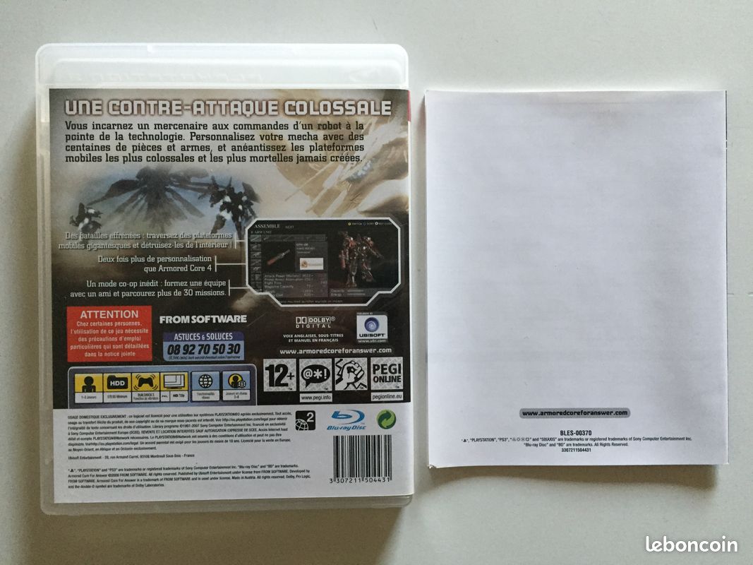 Jeu Armored Core For Anwser PS3 (image 3)