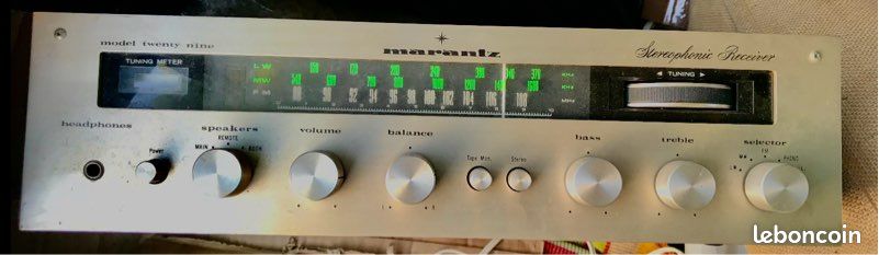 Récepteur Hifi Marantz 29 – Modèle Vintage Twenty Nine, Vérifié Par Un Pro, Garantie 1 An