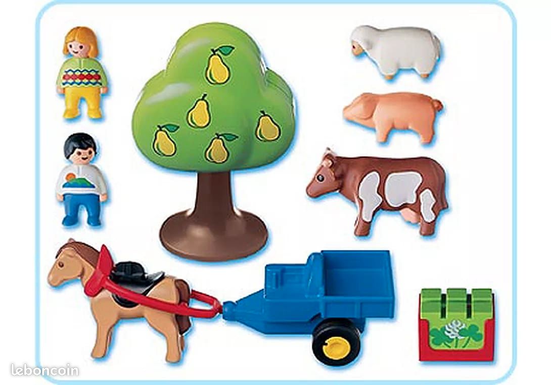 Playmobil 123 coffret charrette, animaux 6620 (image 4)