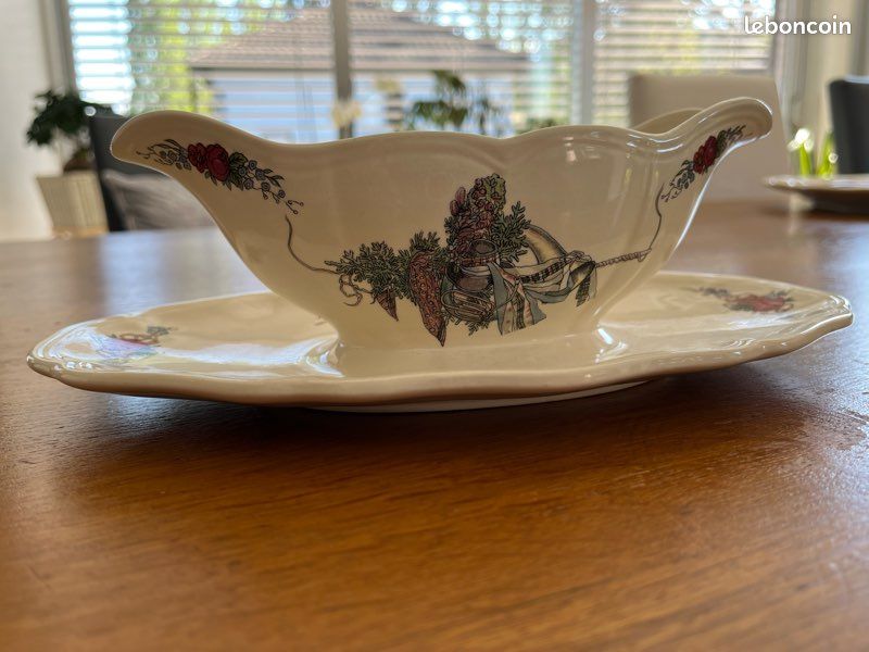 Assiettes plates,faïencerie Sarreguemines, modèle Obernai (image 9)