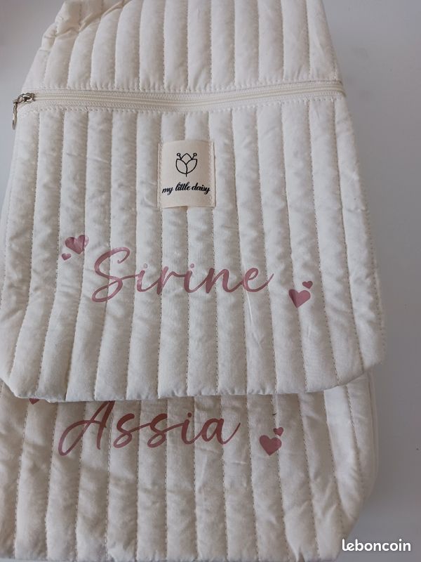 Sac bébé personnalisable avec nom, petit sac à langer (image 3)