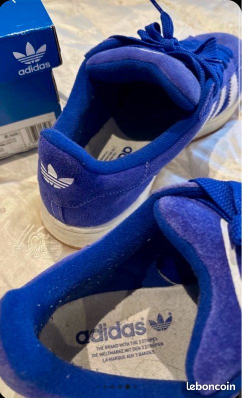 Sneakers / chaussure / basket Adidas campus 44,5 bleu marine presque jamais mise Y2K streetwear (image 3)