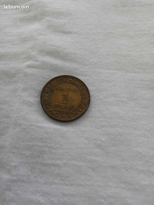 Pièce Bon pour 1 francs 1923 (image 1)