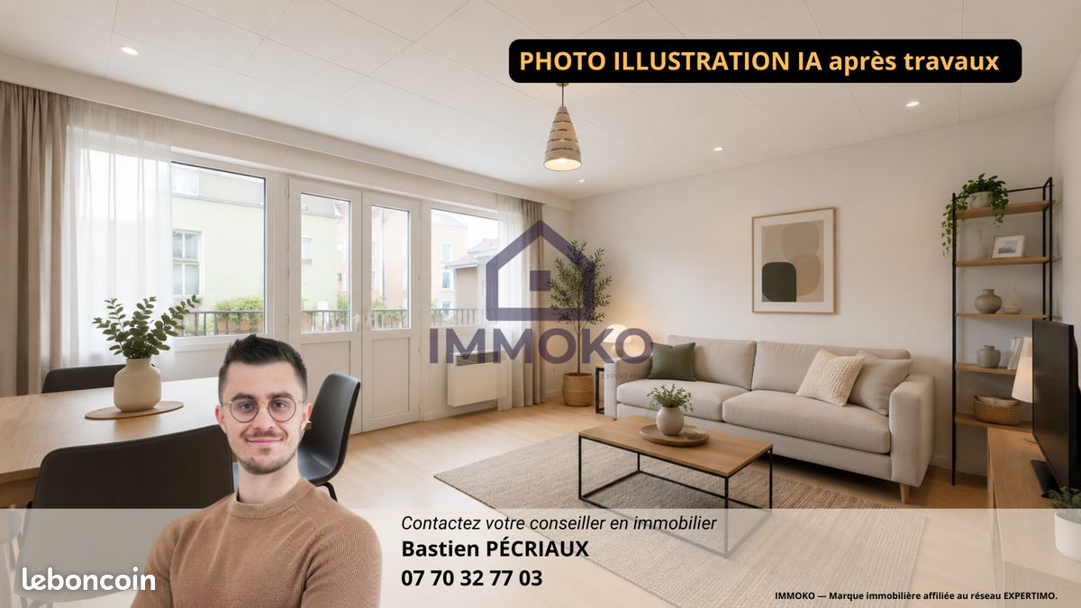 Appartement 3 pièces 66 m² · à Belfort · 66 m² · 49 000 €