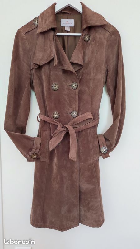 Duffle coat (Manteau) en daim et doublé T 38 Cyrillus Neuf