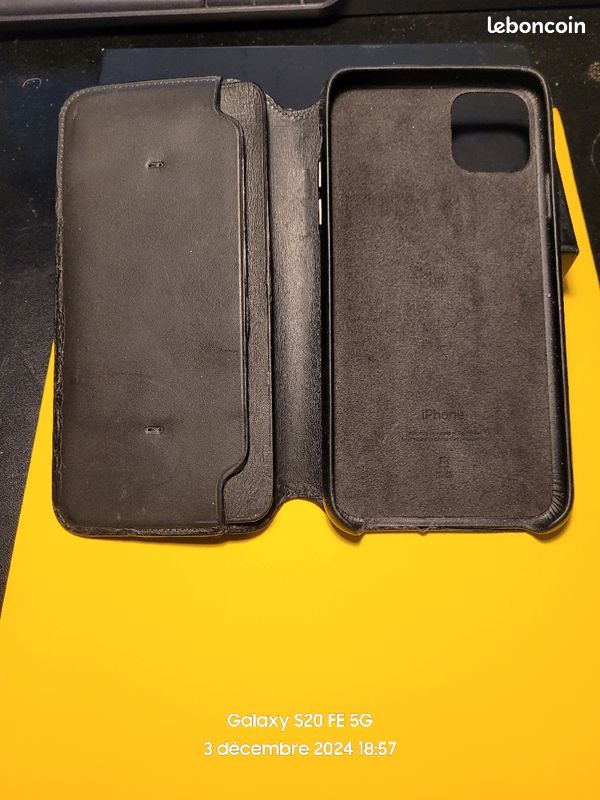 Protection cuir Vaja pour iPhone 11 pro max Téléphones Objets