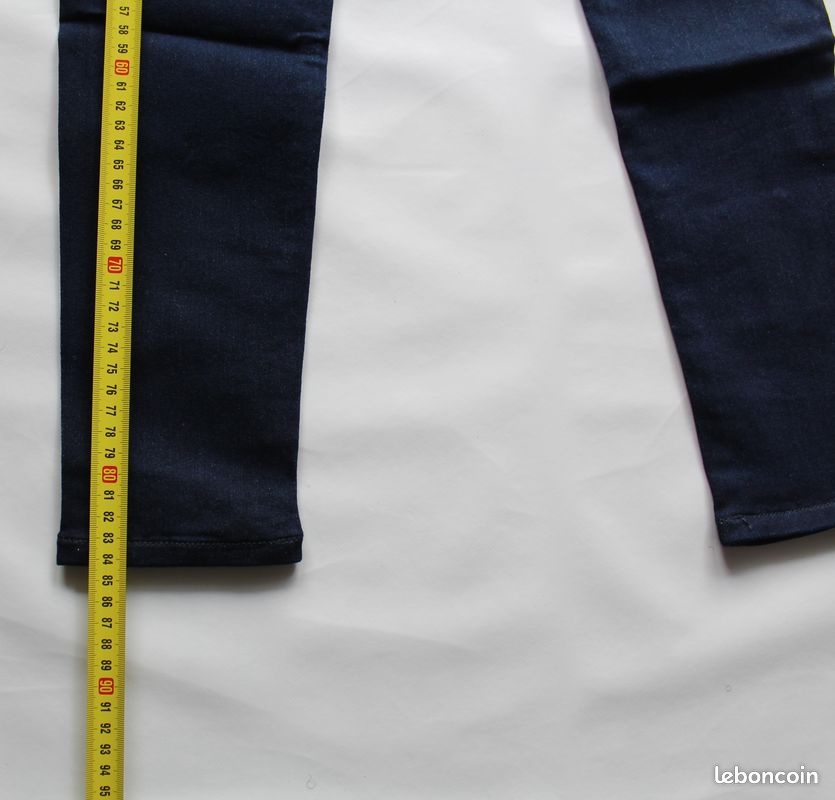 Jean Levi's Flex Stretch Pull-On Fille 12 ans Bleu Nuit NEUF Avec Étiquettes USA (image 10)