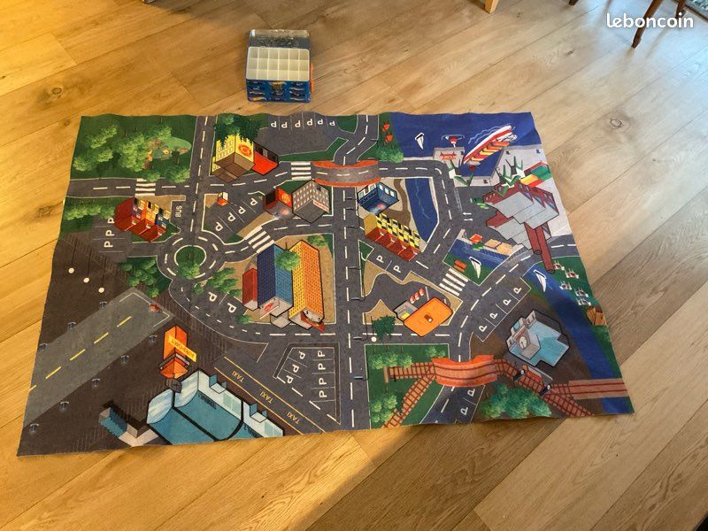 Rangement Pliable Chambre Enfant Boîte Rangement Voitures Jouets Avec Tapis Jeu - Garage Pliable - 200+ Voitures - Enfants Organisation Chambre Enfant