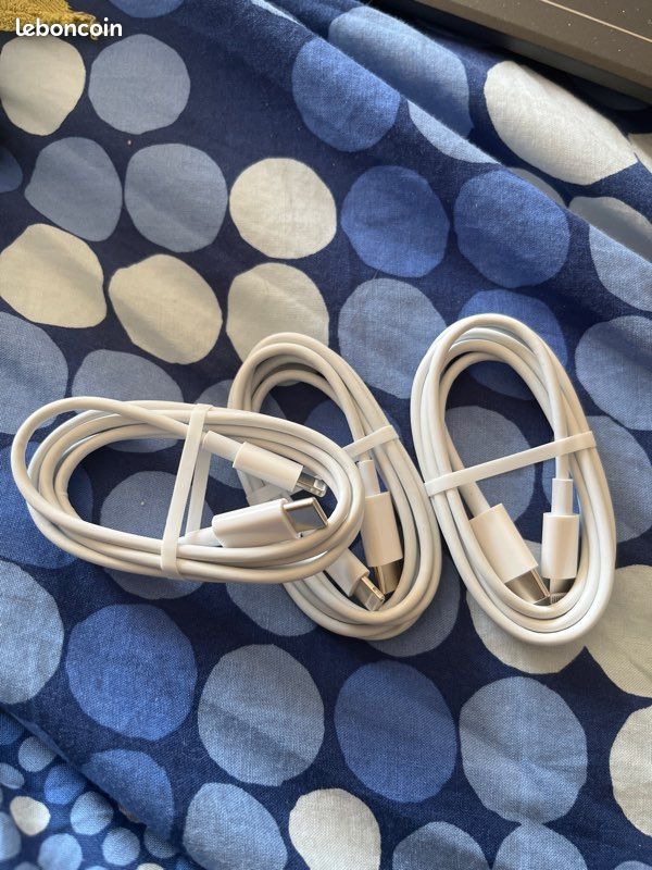 3 Câbles de chargeur de téléphone NEUFS Usb C charge rapide (image 3)