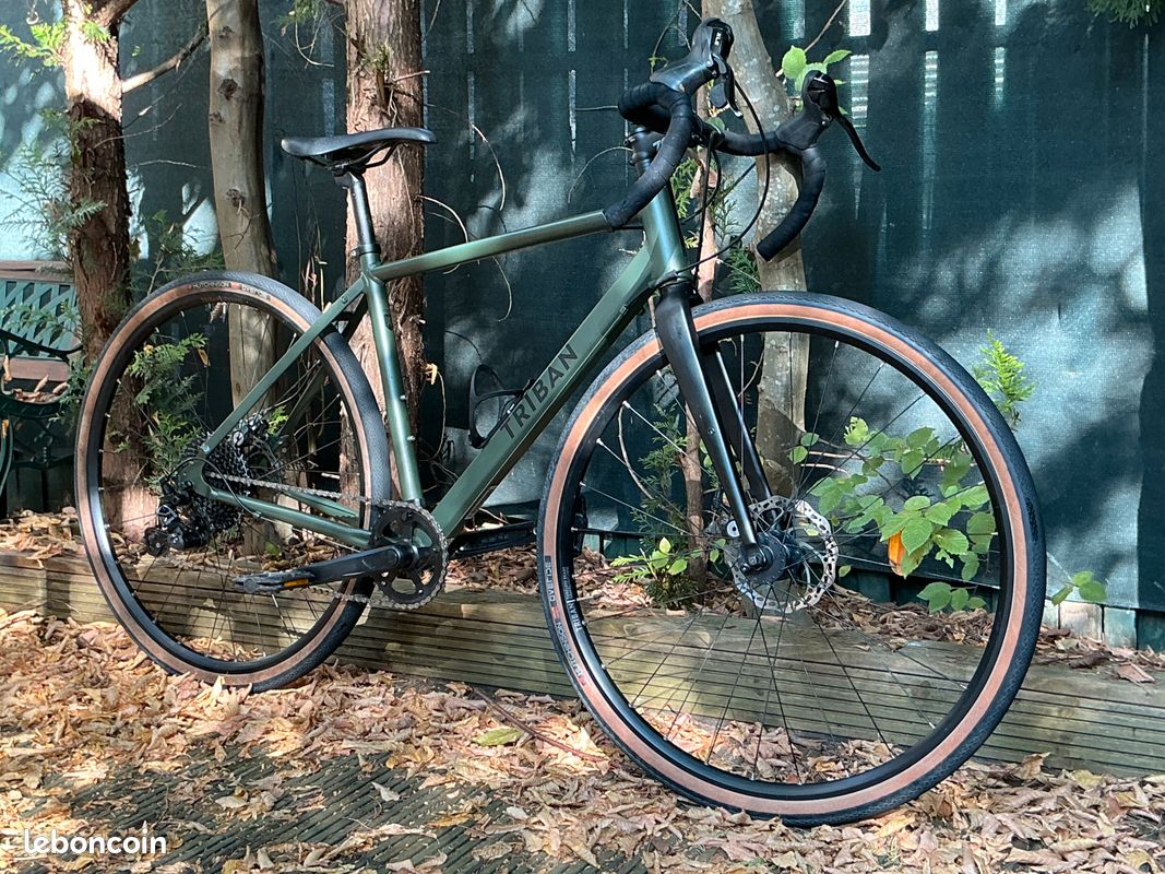 Gravel Triban RC 120 GRVL - taille S - vert kaki (image 2)