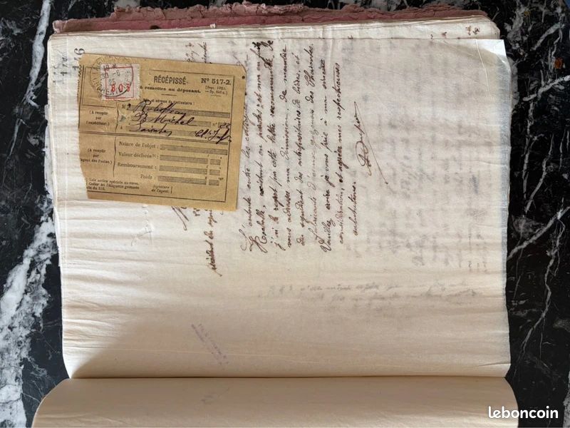 Carnet Manuscrit Ancien De 1915 - écriture à La Main - France - Occasion