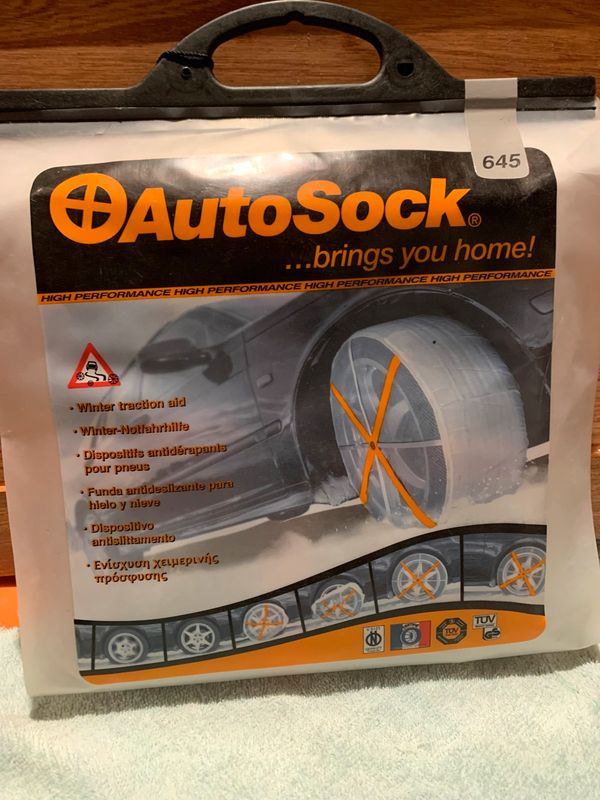  AutoSock HP 645, Chaussettes à neige, Chaussettes pneus, Chaînes à neige textiles, Dispositifs textiles de traction