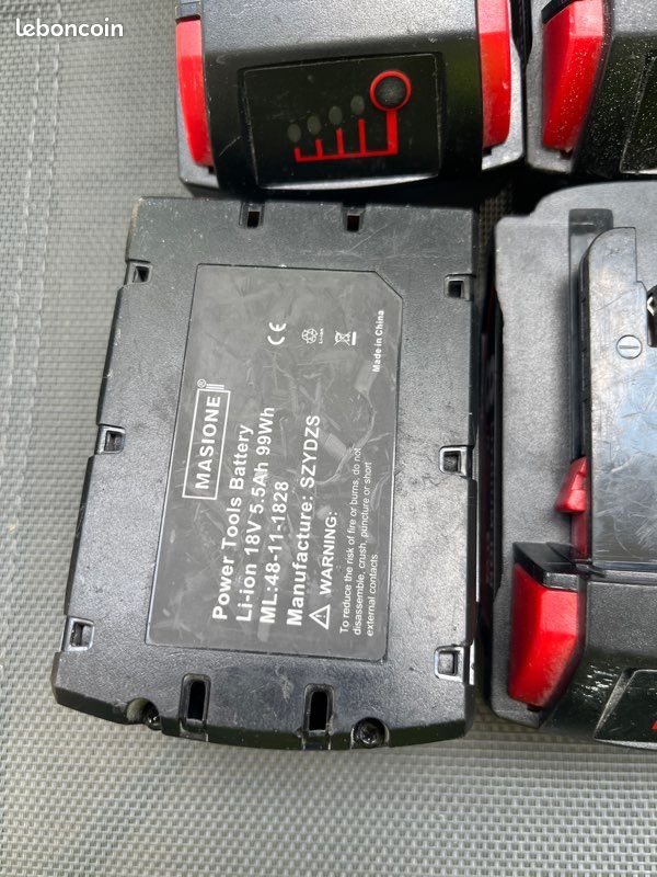 Lot batterie 18V (image 4)
