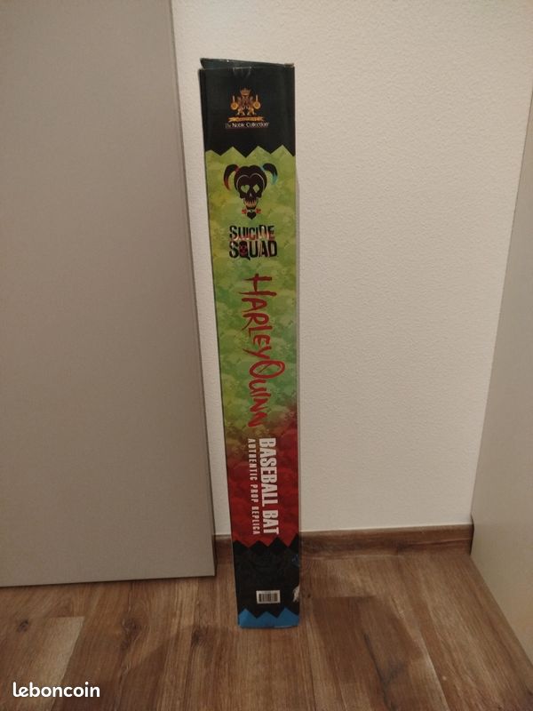 Batte De Baseball En Bois Suicide Squad Harley Quinn - 84 Cm - Neuf Pour Déguisement Ou Décoration