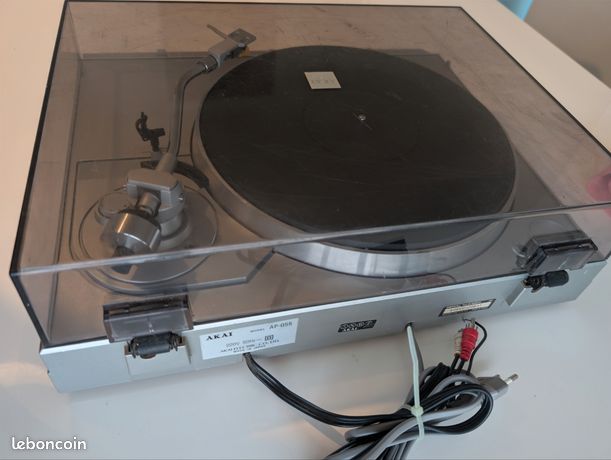 PLATINE VINYLE MANUAL TURNABLE AKAI AP-B10C Vintage Silver EUR 80,00