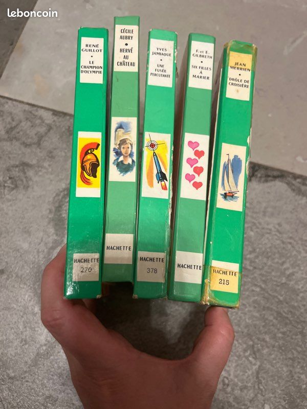 Lot 5 livres Bibliothèque Verte vintage Hachette années 60/70 (image 2)