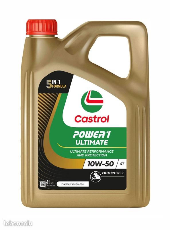 Huile Castrol moto 10w50 power1 ultimate Aprilia Ducati (image 1)