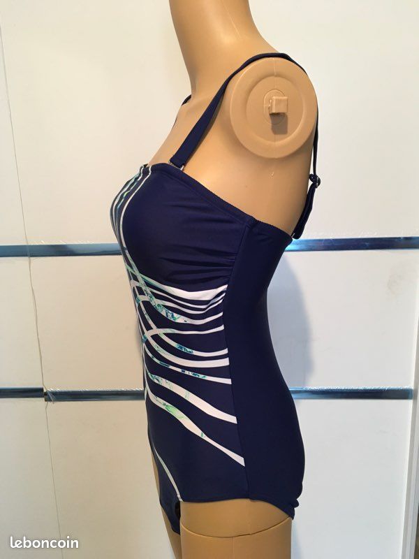 Maillot 1 Pces en bandeau ventre plat Neufs đ/ FR-40 prix 21 au lieu de 29,90 (image 4)