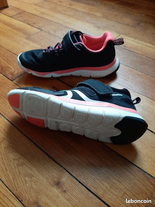 Baskets newfeel noires et roses (image 6)