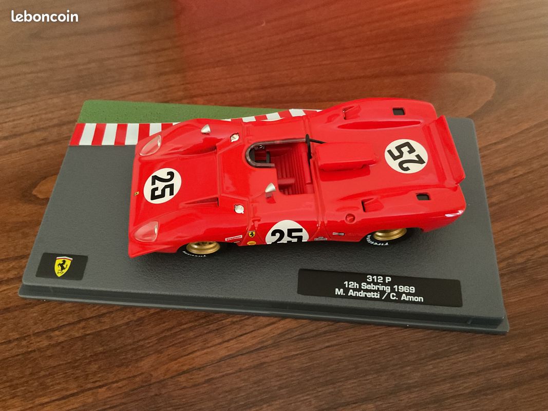 Ferrari 312 PB #2 M. Andretti - die cast - modèle de collection - Red Line RL124