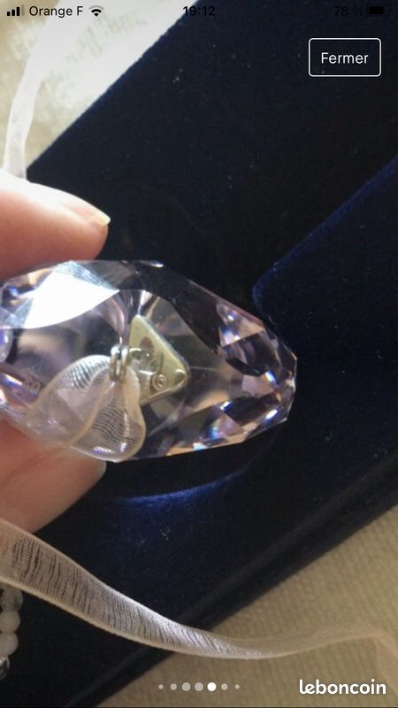 Collier Swarovski cœur rose (image 7)