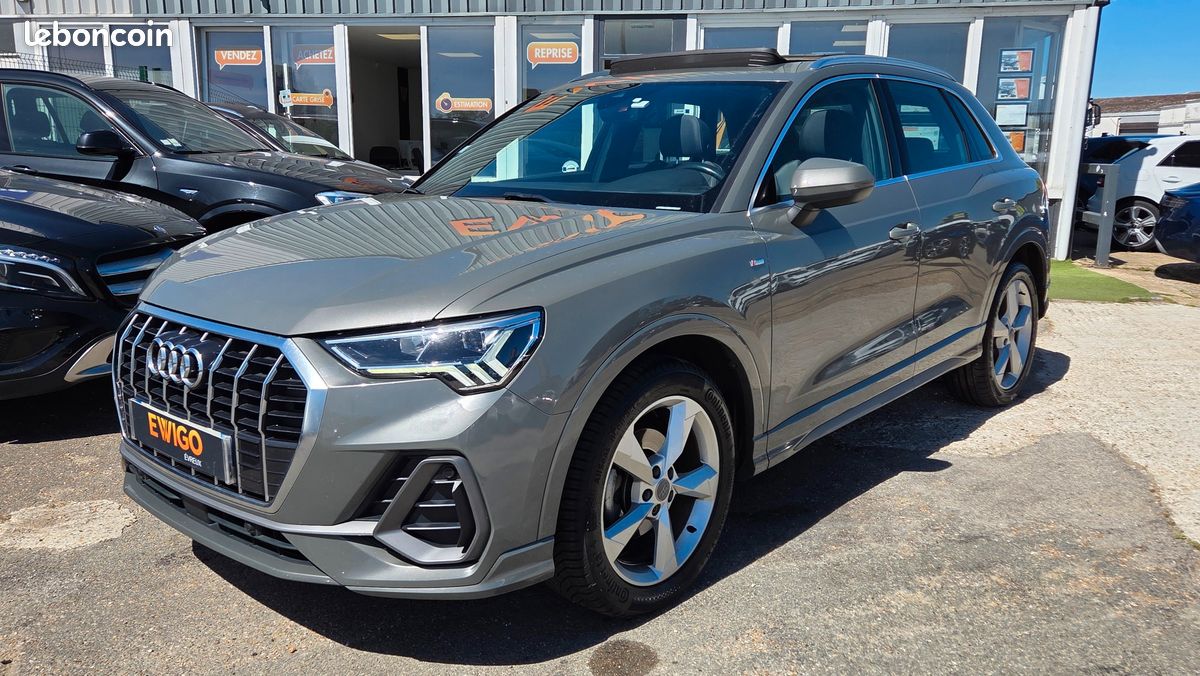 AUDI Q3 2.0 35 TDI 150ch S-LINE S-TRONIC - TOIT PANO - ANDROID AUTO CARPLAY - CUIR - COFFRE ELECTRIQUE (image 2)