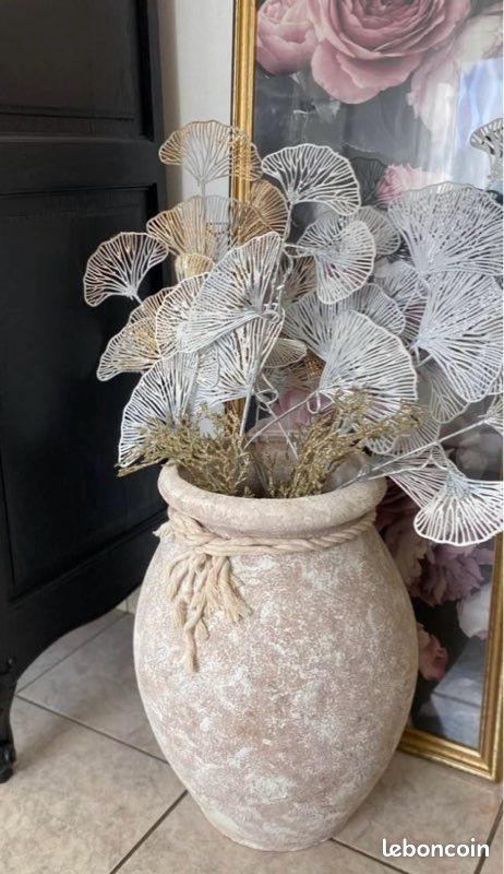 Grande JARRE « Bohème Naturel » 42cm (image 7)