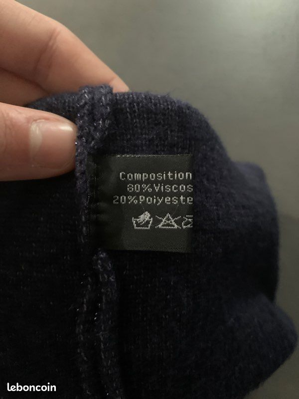 Bonnet avec pompon amovible (image 3)