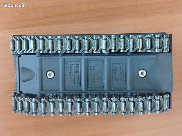 CHAR MILITAIRE SOLIDO AMX 13T CANON DE 90 N°230 12/1971 7 cm metal