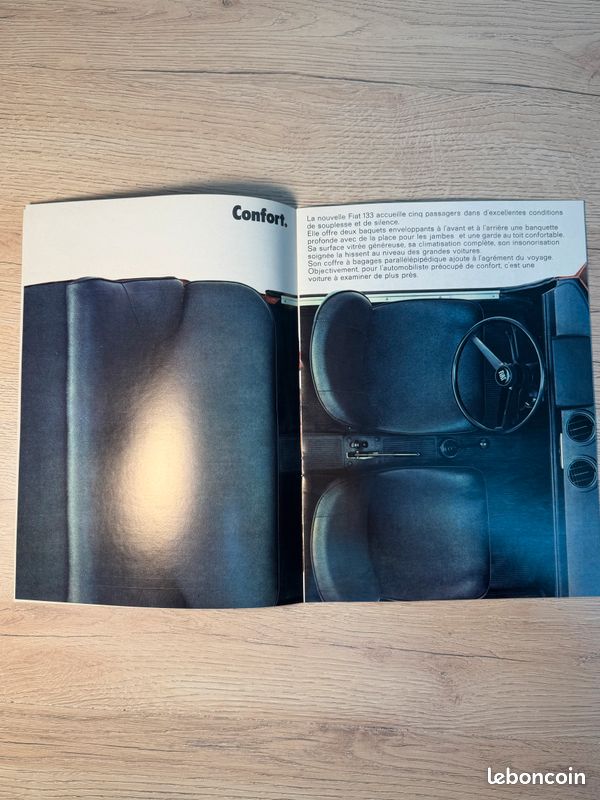 Brochure publicitaire FIAT 133 espagnole 1974 (image 3)