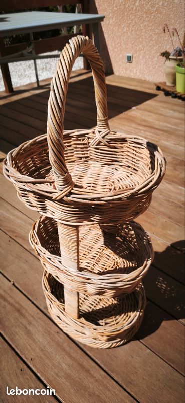 Paire de paniers en osier - Louer Objets déco Vannerie XXe