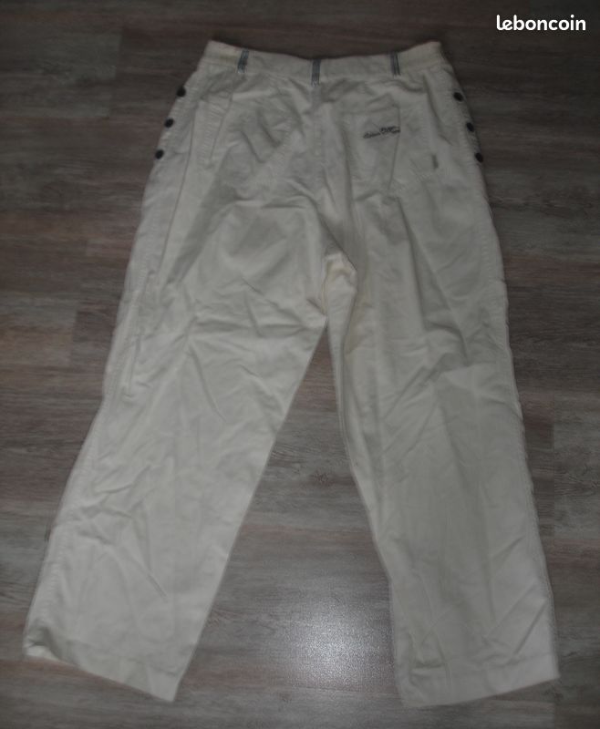 Pantalon femme blanc marine neuf 44 epicea (image 3)