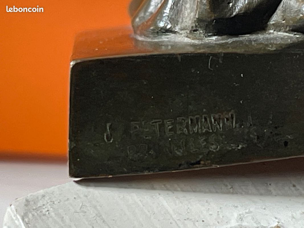 Bronze ancien très fin par le Fondeur J. Petermann Bruxelles 1900 (image 3)