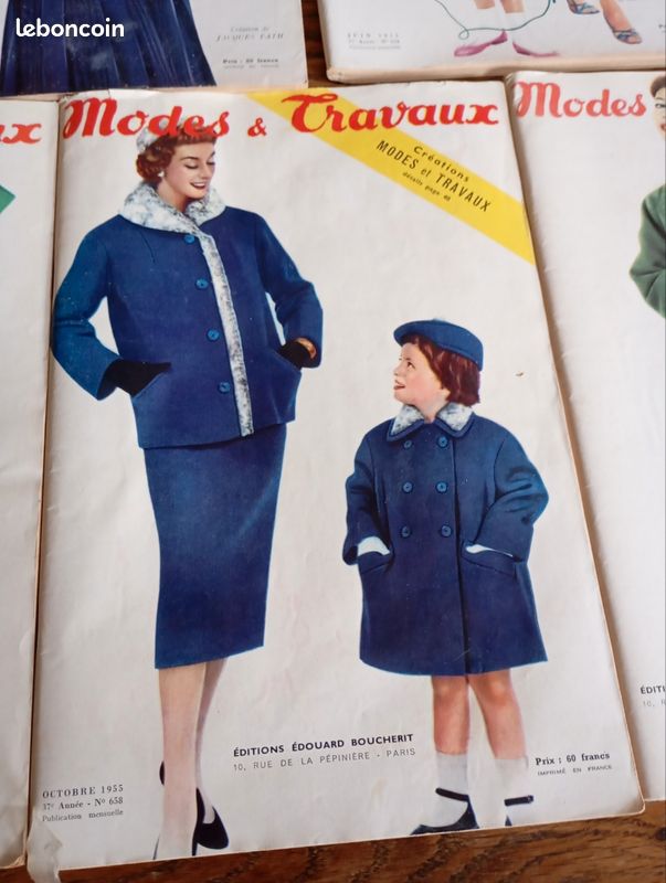 Magazine Modes & Travaux Complet De Mai 1955 - Édition Française, Bon état, Vintage