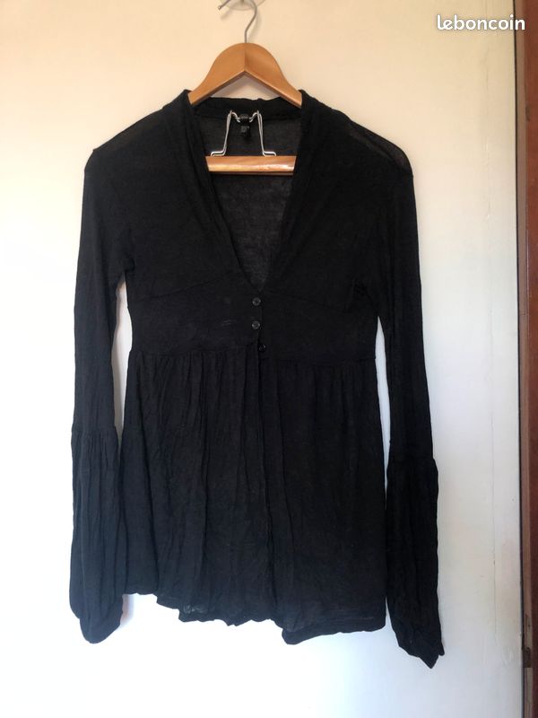 Gilet léger femme noir T 36-38 (image 1)