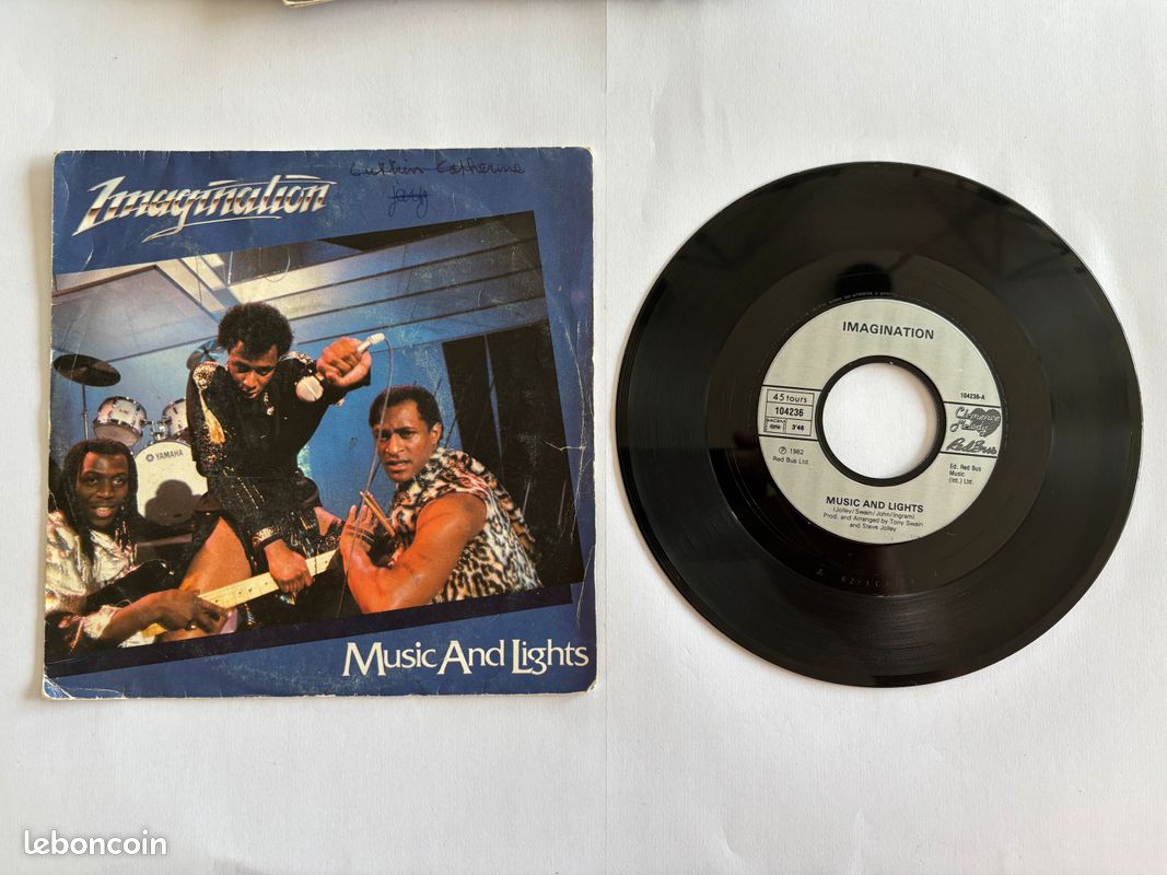 Disque Vinyle 45t - Imagination – Music And Lights (image 1)