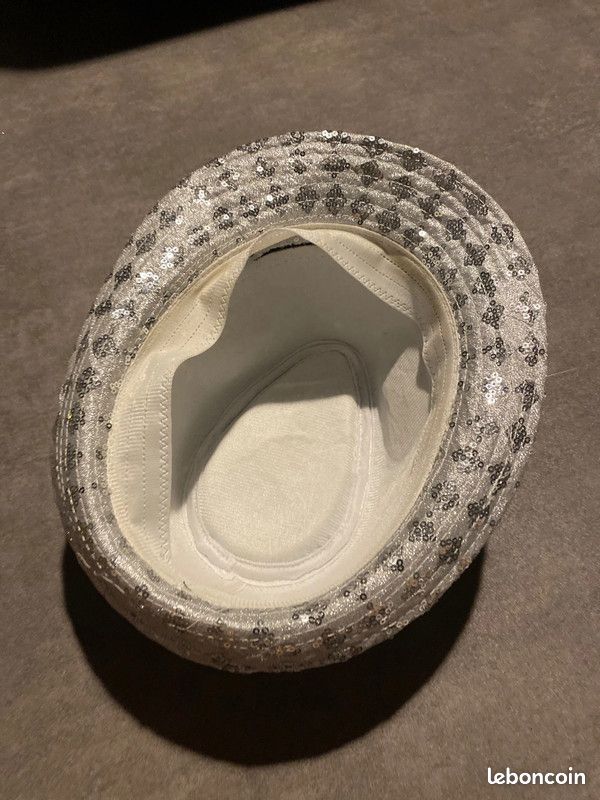 Chapeau argenté déguisement (image 3)