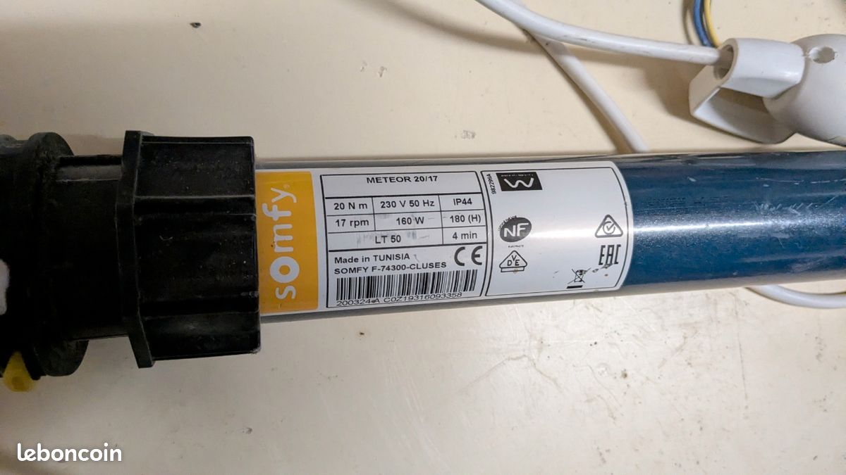 Moteur Somfy LT 50 Meteor 20/17 - Répare Mon volet