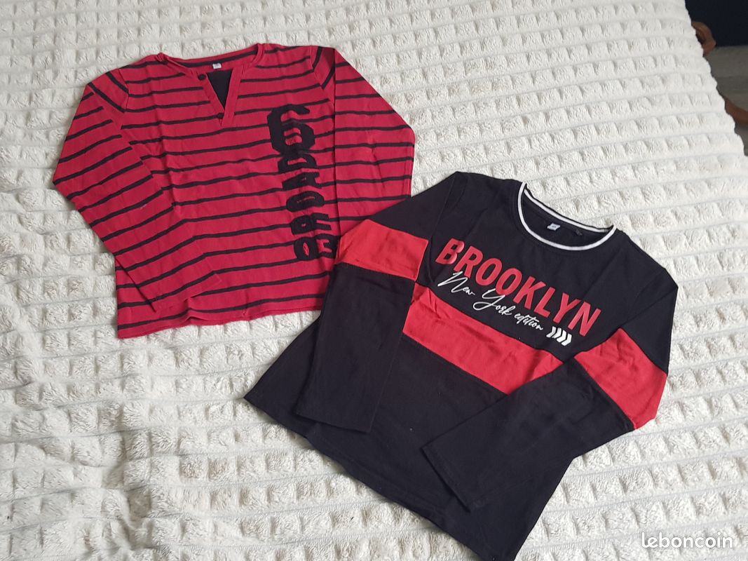 Lot de 5 tee-shirts manches longues (10 ans) (image 3)