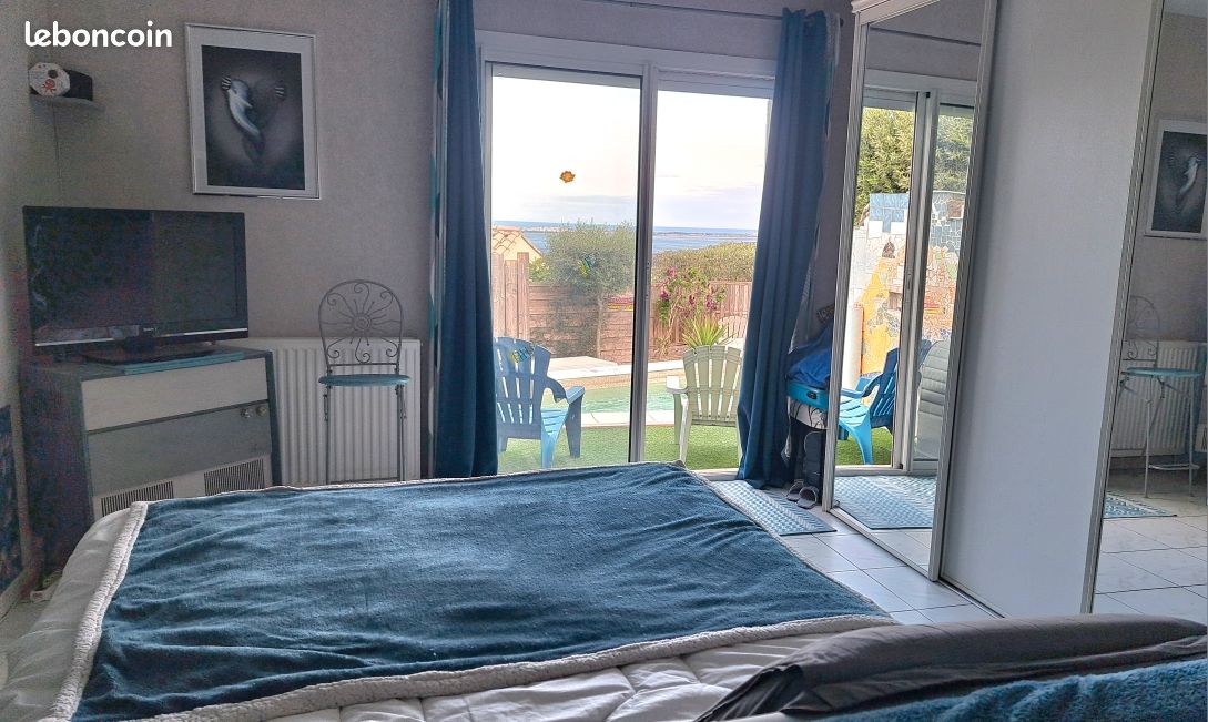 Prix dernière Minute MOINS 15 % Loue villa avec piscine et vue mer et étang de Leucate (image 5)