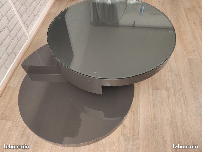 Table basse ronde tournante (image 2)