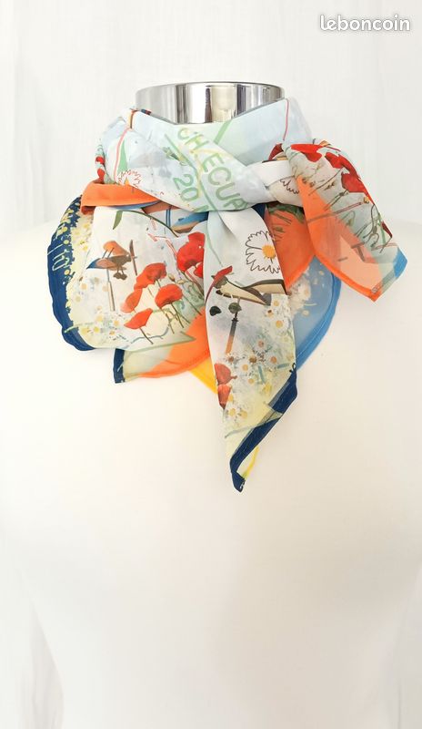 Foulard carré série limitée aviation made in France (image 4)
