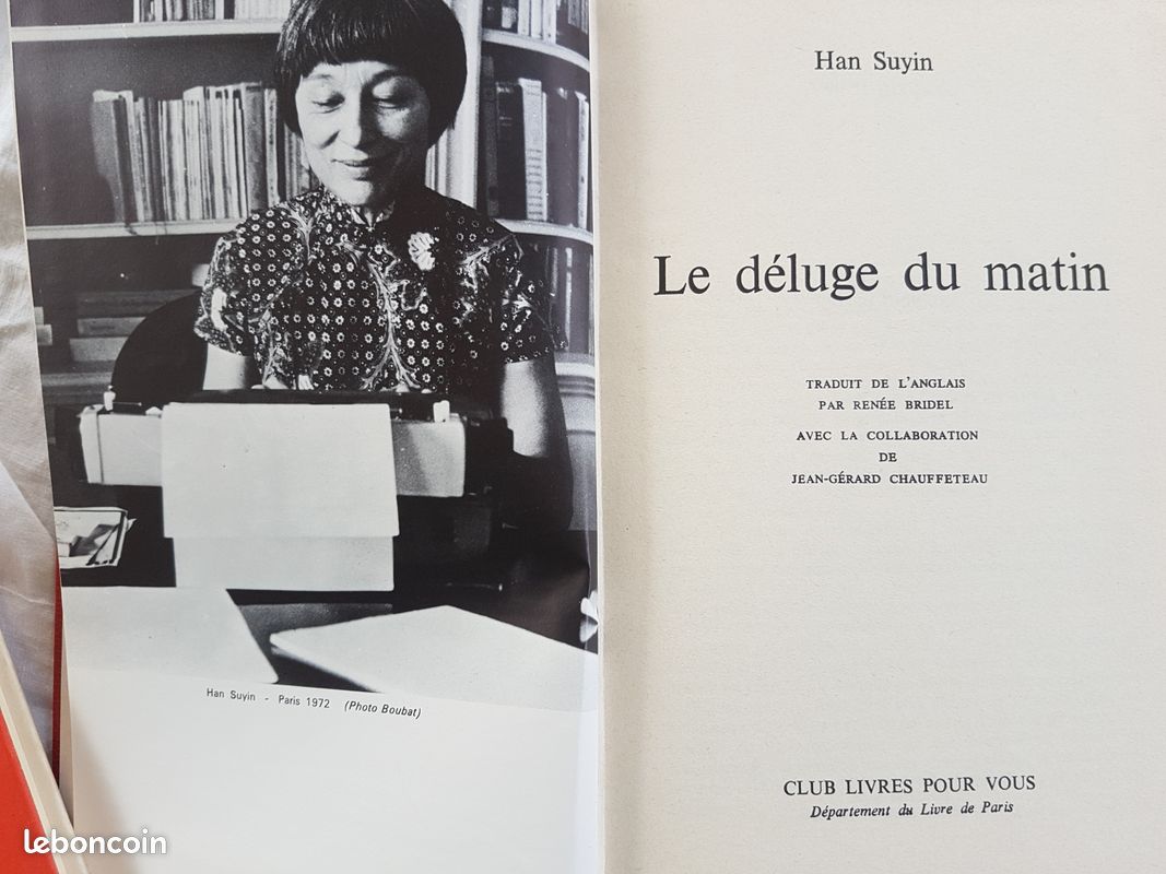 CHINE : Le déluge du matin HAN SUYIN . Neuf (image 3)