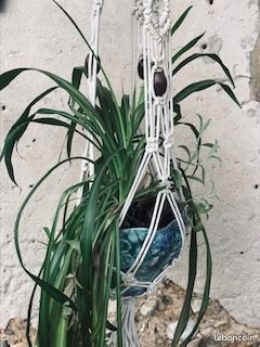 Macramé porte plante 04 (image 1)