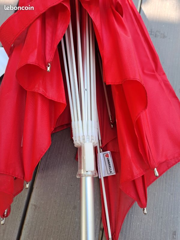 Parapluie Coeur Rouge Romantique Pour Mariage Et Photos - Diamètre 1,15m
