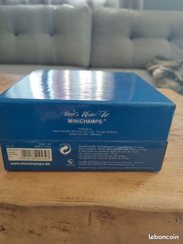 Coffret minichamps édition limitée sauber petronas c21 (image 4)