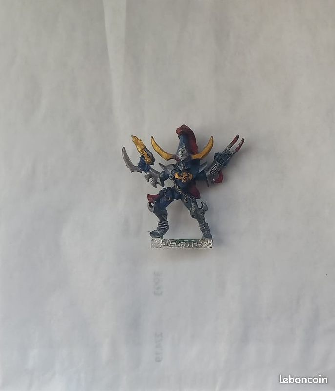 Warhammer 40k Eldars noirs sybarite 2 métal 1998 OOP (image 1)