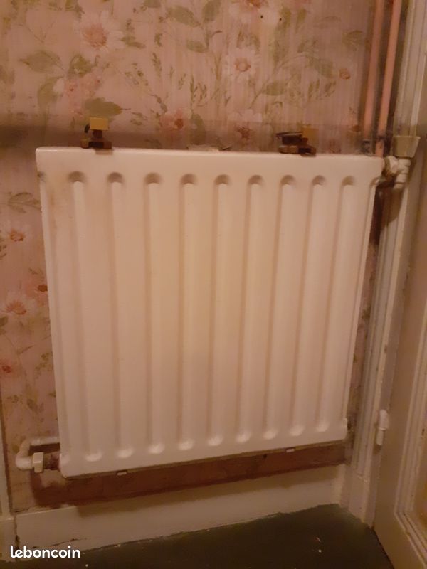 Petit radiateur fonte mural blanc (image 2)