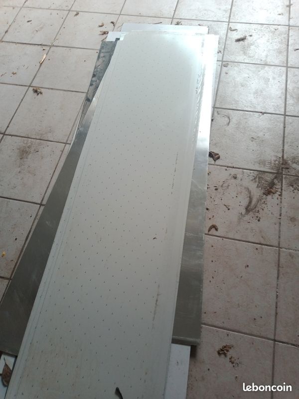 Tôles plane blanc acier 41cmx4m (image 1)