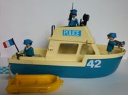 Playmobil Vintage - Bateaux Police/garde-côte Avec Drapeau Allemand - Sets 3539/3599 - Occasion